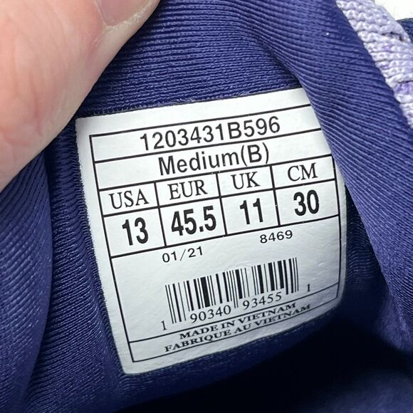 NEW Brooks Glycerin 19 Lavender Blue Athletic Running Shoes Men’s Size 11.5‎ B - Picture 8 of 8